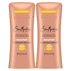 Desodorante SheaMoisture en stick con karité crudo y textura cremosa para piel seca.