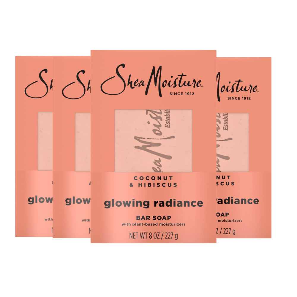 Sheamoisture Glowing Radiance bar soap with coconut hibiscus for radiant skin