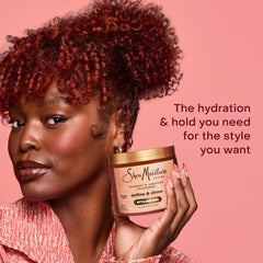 SheaMoisture glycerin coconut oil formula highlights bounce and shine.