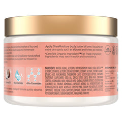 SheaMoisture Illuminating Butter texture close-up showing creamy, non-greasy hydration.