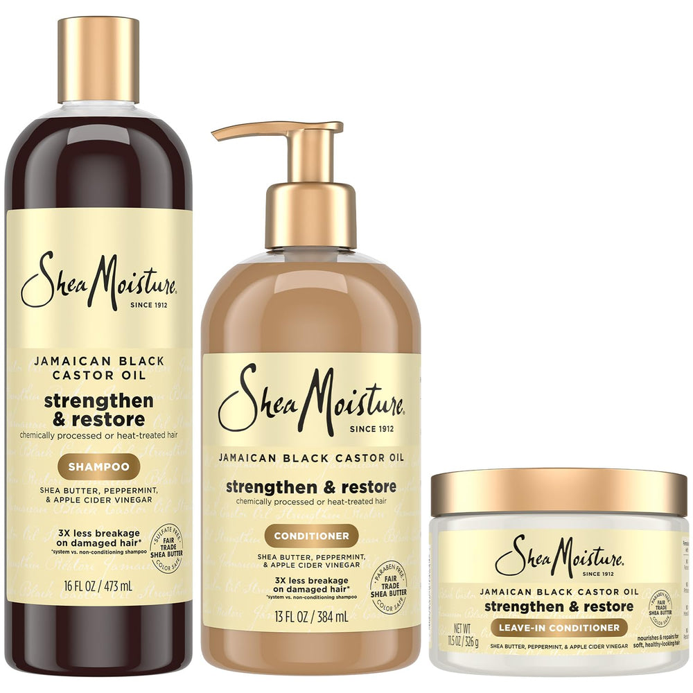 SheaMoisture Jamaican Black Castor Oil Shampoo for nourishing scalp cleansing