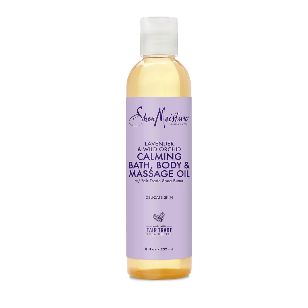 SheaMoisture Lavanda Orquidea, baño relajante que hidrata piel sensible.