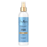Sheamoisture Manuka Honey Yogurt Leave-In Spray bottle ready to use for hydration.