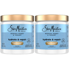 SheaMoisture Mascarilla capilar Manuka miel yogur, hidratación profunda para cabello seco.