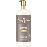 SheaMoisture Moisture & Smooth conditioner bottle with pump for easy, long-lasting hydration.