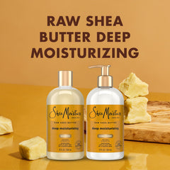 SheaMoisture sea kelp argan oil label highlights nourishing formula for curls.