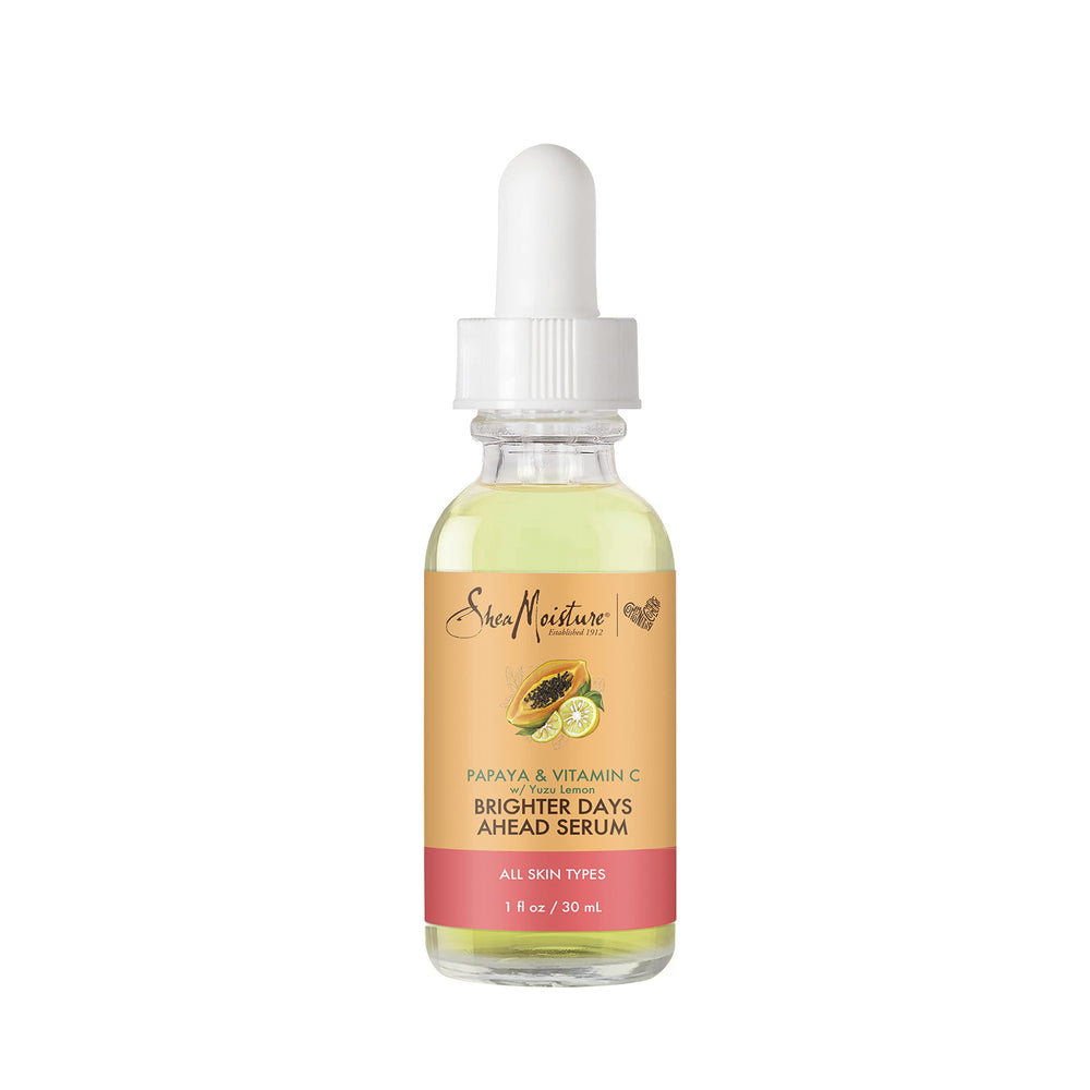 SheaMoisture Suero Papaya botella visible, hidratación suave para uso diario