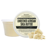 Sheanefit manteca-karite-cruda 16oz en bote para hidratación facial y corporal.