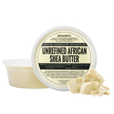 Bote de Sheanefit manteca de karité cruda 8oz para hidratación profunda.