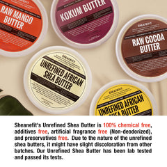 Sheanefit manteca-karite-cruda para aplicación facial suave y nutritiva.