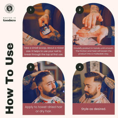 Hair with matte finish from Shear Revival American Gardens Clay Pomade shows texture and natural-looking hold