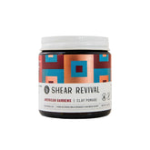 Shear Revival American Gardens Clay Pomade packaging in an amber jar highlights eco-friendly packaging