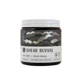 Shear Revival Gray Ghost Cream Pomade in amber jar for strong hold and natural finish.