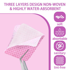 SHEERBLISS: toallitas de 3 capas, suaves y absorbentes para acabado profesional.