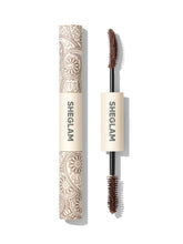 SHEGLAM All-In-One mascara wand close-up showing curved and hourglass brush for lift