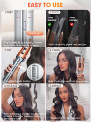 Sheglam anti-burn anti-tangle design protects hair while curling