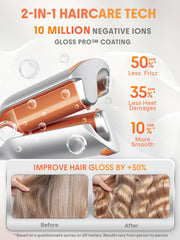 SHEGLAM Beach Babe Waver smart timer display helps you time styling.