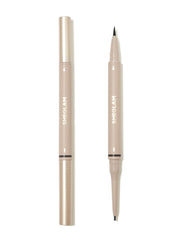SHEGLAM cejas con doble punta crema impermeable, trazos precisos.