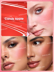 SHEGLAM Color Bloom liquid blush on-cheek finish with buildable glow.