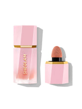 SHEGLAM Color Bloom Liquid Blush Coral Glow packaging close-up with premium design