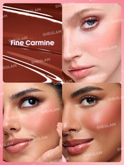 SHEGLAM Color Bloom Liquid Blush built-in applicator enables precise, mess-free application.