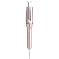 SHEGLAM Cupid's Charm pink curler in action for effortless waves