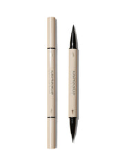 SHEGLAM delineador de doble punta negro para delineado versátil y duradero.