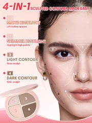 SHEGLAM Hypersculpt contorno mate define rasgos con precisión.