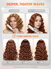 SHEGLAM ionic ceramic waver reduces static and adds shine.
