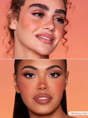 SHEGLAM Birthday Suit swatches reveal natural matte flush