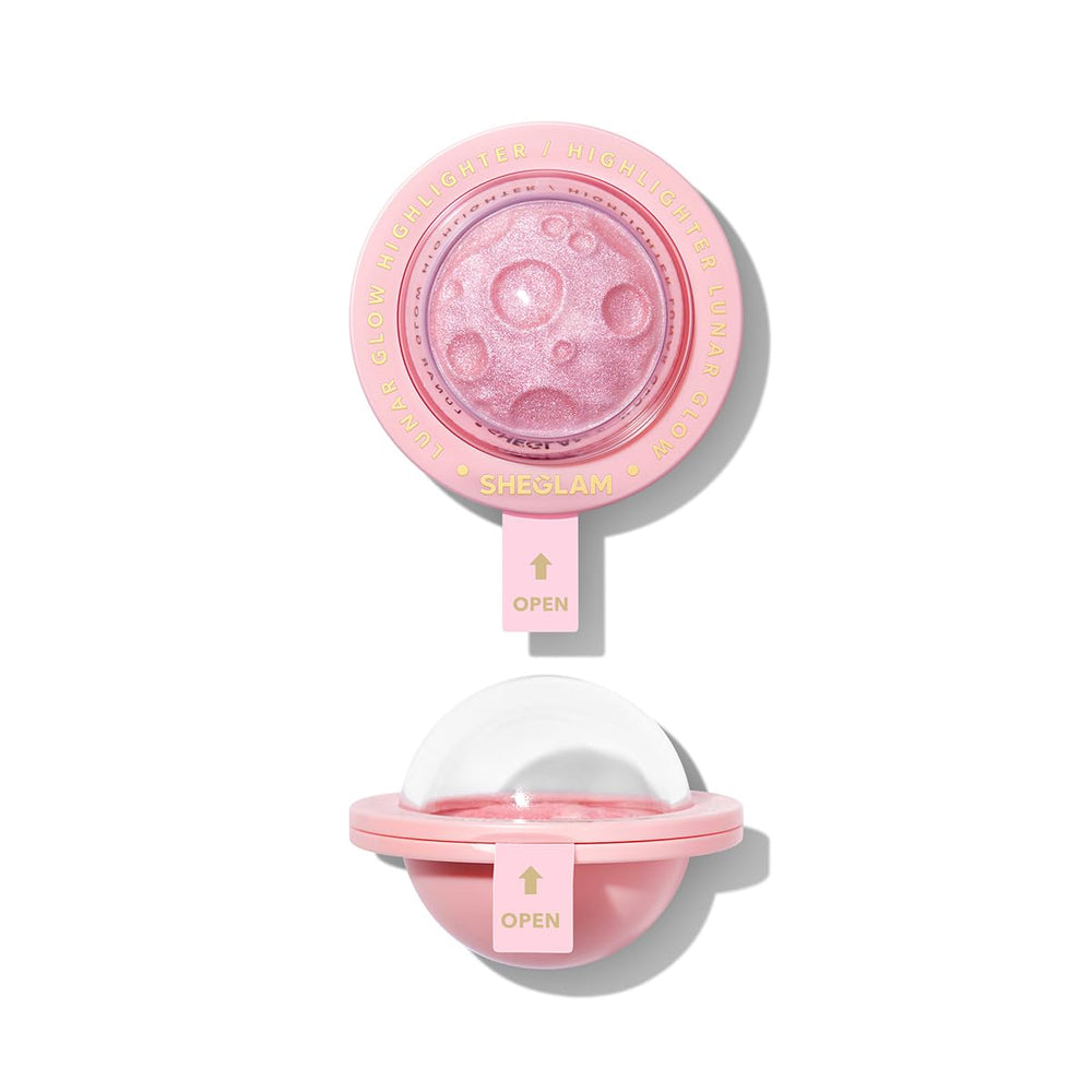 SHEGLAM Lunar Glow Highlighter heart galaxy focus for radiant cheeks