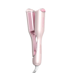 SHEGLAM Pink Beach Wave Waver front view showing lightweight design for easy styling.