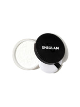 SHEGLAM Polvo Baked Glow en envase translúcido para control de brillo.
