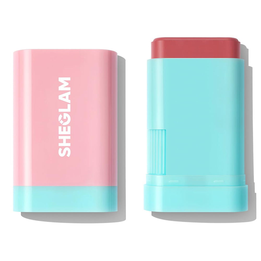 SHEGLAM Rubor en barra brillo para mejillas, aplicación suave y natural