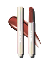 Sheglam Sepia Kiss swatch shows rich color and glossy shine.