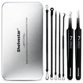 Shelvestar Blackhead Remover Kit with nose tools for precise extraction and cleaner pores