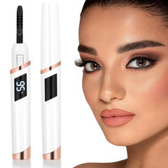 ShenlanBolt heated eyelash curler showing fast 10-second heat for quick curling.