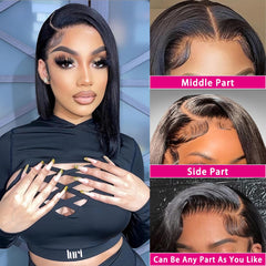 Shesbeauty 13x4 lace front with HD transparent lace for a seamless look.