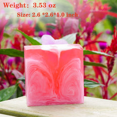 Shibarcle Yoni Soap ingredients close-up with rose oil and shea butter.