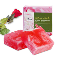 Shibarcle Yoni Soap two pink bars for gentle cleansing and pH balance.