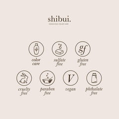 SHIBUI Everydayness color protection close-up, helps maintain long-lasting hues.