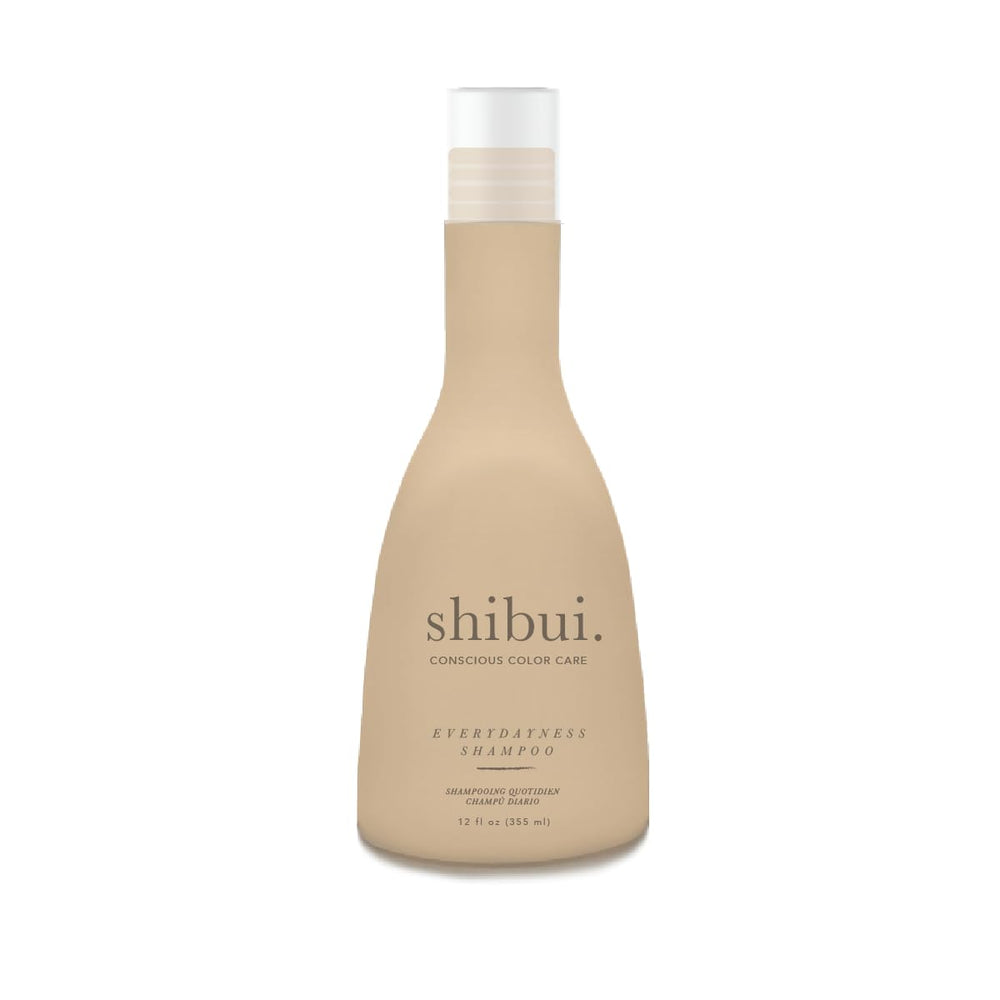 SHIBUI Everydayness Shampoo bottle front view showing color-safe daily cleanse.