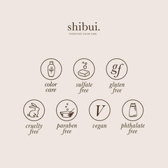 SHIBUI Everydayness Shampoo color-protection for long-lasting hues.