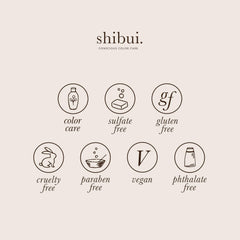 SHIBUI Nourishing Working Spray provides thermal protection with natural shine.