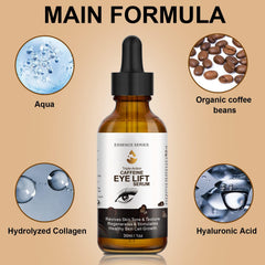 SHIFAKOU Caffeine Eye Serum packaging on shelf, clean and natural look.