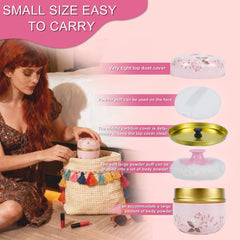 SHIMIDO small powder puff detail ideal for precise baby skin coverage.