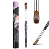 Shine Chance oval brush with pure Kolinsky hair for precise acrylic applications.