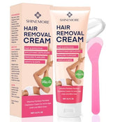 ShineMore intimate cream bottle shown on the arm for smooth skin