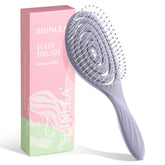 SHINLEA Detangle Hair Brush front view for smooth detangling and scalp comfort.