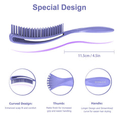 SHINLEA Detangler Brush eight-arm-design highlights efficient detangling
